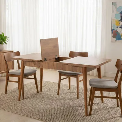 Image de Loiano - Table extensible, 165x80x75h cm chêne marron, 8 places