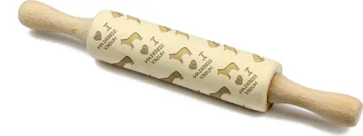 Produktbild von Siberian Husky - kleiner Nudelholz mit Hund, Teigrolle mit Mustern, Gadget für Keramiker der Marke Art-Dog