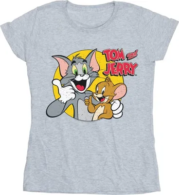 Produktbild von Tom And Jerry - "Thumbs Up" T-Shirt für Damen BI43713 (XXL) (Grau)