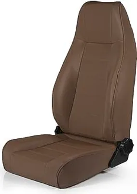 Zdjęcie produktu dla Komfortowe przednie siedzenie w kolorze brązowym Seat Spice Jeep CJ 76-86 Wrangler YJ TJ 87-06