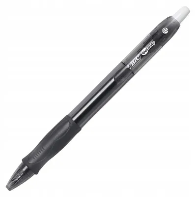 Obrázek produktu pro BIC 829157, Spona, Zasouvací propiska se sponou, Černá, 12 kusů