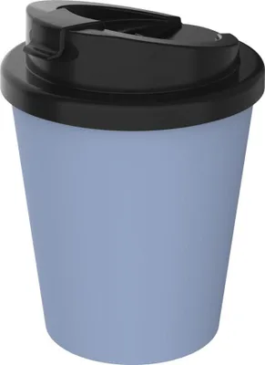 Produktbild von Kaffeebecher "Premium Deluxe" - BPA-freier Thermobecher aus Biokunststoff mit 2K-Verschluss - 250 ml Isolierbecher To-Go Germany - kornblume