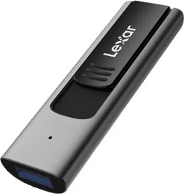 A Lexar JumpDrive M900 USB flash drive is shown against a white background.