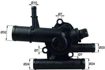 Produktbild von MAHLE Thermostat Kühlmittel 83°C für RENAULT TRAFIC II Kasten (FL) MASTER II Kasten (FD) TRAFIC II Bus (JL) MASTER II Bus (JD) für NISSAN