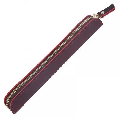 Obrázek produktu pro Retro kožené pouzdro na zip, měkké, na pera a tužky