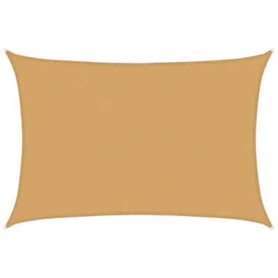 Image de Voile d'ombrage 160 g/m² Rectangulaire Sable 3x4,5 m HDPE
