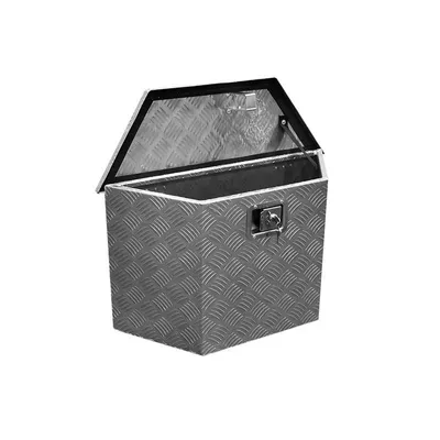 Produktbild von Anhängerbox MIDI Aluminium Werkzeug Metallbox Werkzeugkiste Metallkiste Blech