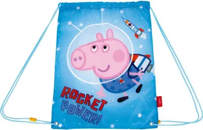 Produktbild von Peppa Pig 33x44 Cm George Pig Turnbeutel Blau  Blau One Size