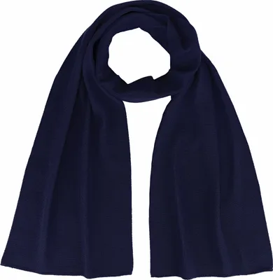 Produktbild von modAS Uni Schal Feinstrickschal aus 100% Wolle (Wolle) - Wollschal Damen Herren Schal aus Wolle Warm Weich in Marine