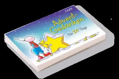 Produktbild von Oups Kärtchenbox: Adventgedanken für 24 Tage