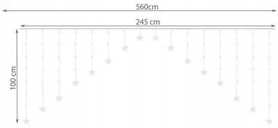 Immagine prodotto di ISO 11338 Luce a stella 136 LED bianco freddo