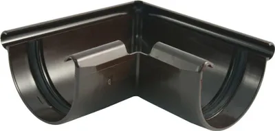 Produktbild von Marley Rinnenwinkel NW 100 mm, Außenecke, 90°, halbrund, braun