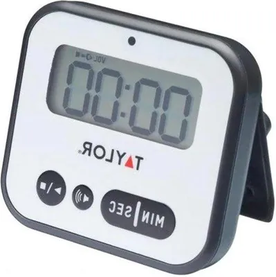 Obrázek produktu pro Velké digitální kuchyňské budíky z plastu, bílo-černé