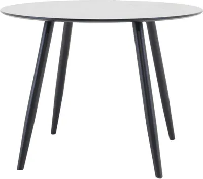 Produktbild von FURNLUX Dining Table Plaza Black 100cm / Hauptfarbe: Schwarz / Abmessungen: 100 x 100 x 75 cm