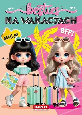 Produktbild von Malbuch für Kinder: "Besties im Urlaub" mit Aufklebern