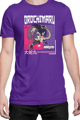 Produktbild von Herren T-Shirt Naruto Orochimaru 04, Man L / Lila