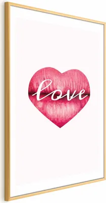 Produktbild von Posterpapier Poster - Loving Lips 60x90 cm Text m-C-0325-ao-a