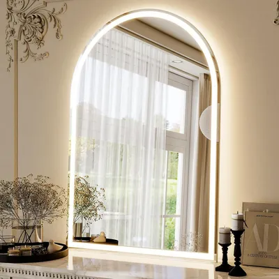 Immagine prodotto di Specchio da bagno a LED, 100 x 75 cm, con dimmer, funzione antiappannamento, 3 tonalità di luce, funzione di memoria