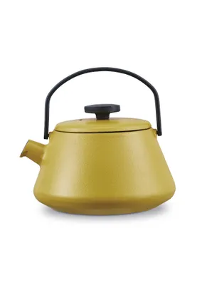 Produktbild von BRABANTIA Wasserkessel GUSSEISEN Teekessel INDUKTION mit Teesieb Gelb 0,7 l