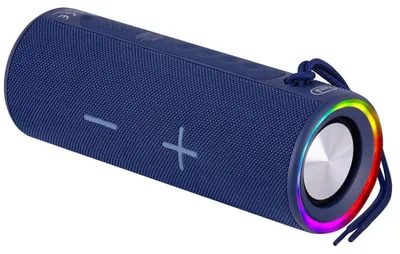 Productafbeelding van Trevi 0XR8A3504, 20 W, Draadloze, USB-C, Stereo, draagbare speaker, Blauw, Cilindervormig