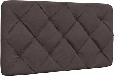 Image de Coussin de tête de lit marron foncé 90 cm tissu