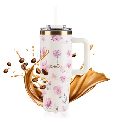 Reisebecher 870 ml Edelstahl vakuumisoliert 11h kalt 7h warm