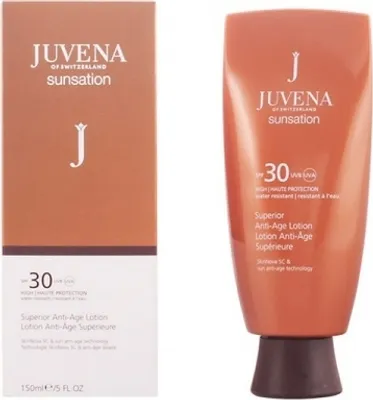 Zdjęcie produktu dla JUVENA SUNSATION, Emulsja z filtrem przeciwsłonecznym, Ciało, Butelka, Przeciwstarzeniowy, Regeneracja, Skóra uniwersalna, 150 ml