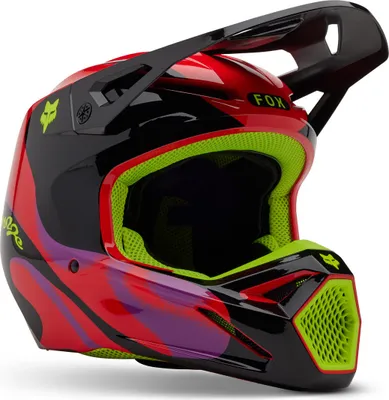 Immagine prodotto di Casco motocross FOX V1 Emotion, nero/rosso/giallo, XL (61/62)