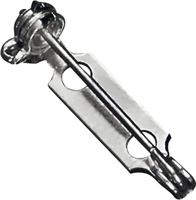 Produktbild von KNORR prandell 212362350 Broschennadel mit Sicherheitsverschluss 35 mm silberfarben