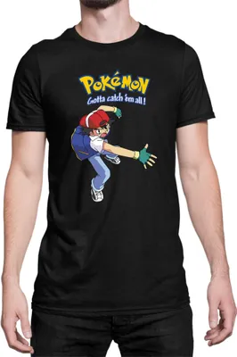 Produktbild von Herren T-Shirt Japan Manga Anime Comics Pokemon 014, Man L / Schwarz