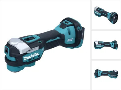 Zdjęcie produktu dla Makita DTM52Z, Szlifowanie, Piłowanie, Skrobanie, Bezszczotkowy, Czarny, Niebieski, Srebrny, 20000 OPM, 10000 OPM, 3,6°