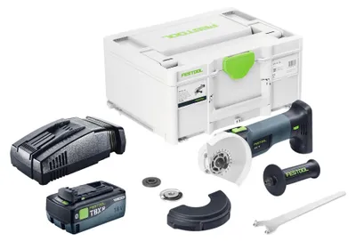 Produktbild von Festool AGC 18-125 EB-Basic Akku Winkelschleifer 18 V 125 mm Brushless + 1x Akku 8,0 Ah + Schnellladegerät + Systainer