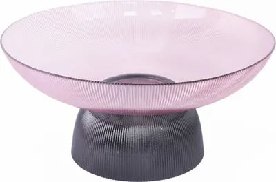 Image de Schäfer Coupe décorative en verre avec pied - Parfait pour la décoration et la présentation Baie Ø 25,5 cm