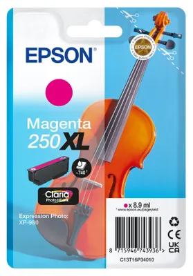 Productafbeelding van EPSON C13T16P34010 EPSON 250XL (Violine) magenta Druckerpatrone