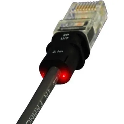 Produktbild von PatchSee LED Lichtquelle für Kabeltests, Grün inkl. Tasche, Batterie 3x 1.2V Typ AA, Ladegerät, Dauerlicht oder Blinklicht, Lichtinjektor, Schwarz, Gelb, Grün, AA, 1,2 V, 190 mm