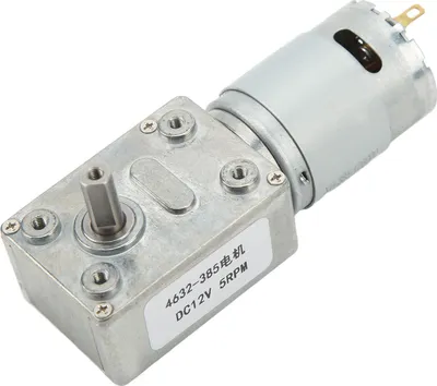 Produktbild von 5 U/min Schneckengetriebemotor (Gleichstrom), selbsthemmend, hochpräzise, Drehzahlreduzierung, 12 V