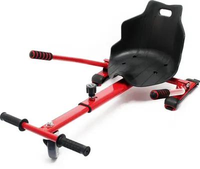 Produktbild von Wiltec sedadlo kolobežky červené, nastaviteľné sedadlo pre elektrické kolobežky do 120 kg, sedadlo kolobežky kompatibilné s hoverboardmi, ergonomické sedadlo