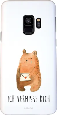 Produktbild von Mr. & Mrs. Panda Samsung Galaxy S9 Handyhülle Bär Liebesbrief - Weiß - Geschenk, Cover, Sehnsucht, Partner, Handy Schutzhülle, Hülle, Liebeskummer, Freundin, Smartphone