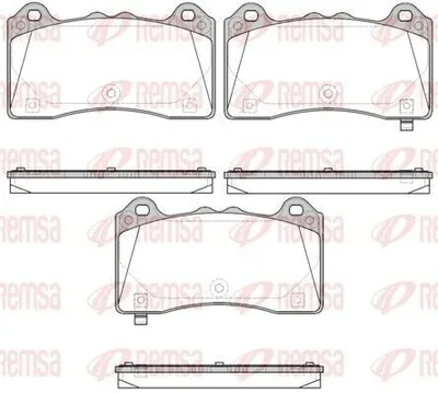 Produktbild von REMSA Bremsbeläge Satz Vorne Bremsklötze für FORD FOCUS III 1736.02