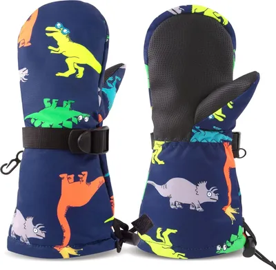 Produktbild von Winterhandschuhe für Kinder, Handschuhe, atmungsaktiv, warm, für Outdoor-Skifahren, für Babys, Jungen und Mädchen, von 2 bis 4 Jahren