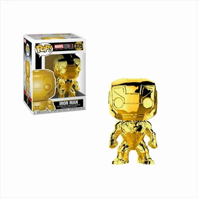 Image de Funko Pop - Marvel Studios - Iron Man (Chrome Gold) 9cm