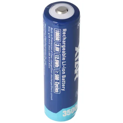 Zdjęcie produktu dla XTAR 18650 3500 mAh 3,6 V – 3,7 V akumulator litowo-jonowy z zabezpieczeniem, wymiary 68,8 x 18,6 mm
