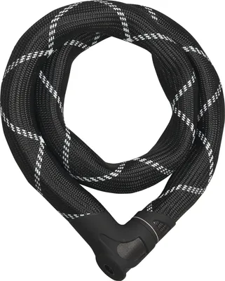 Produktbild von ABUS Kettenschloss Iven Chain 8210 – Fahrradschloss aus gehärtetem Stahl – mit Kunstfaserummantelung – ABUS-Sicherheitslevel 10 – 140 cm – Schwarz