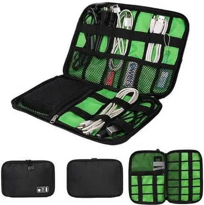 Zdjęcie produktu dla APT TR12 Torba organizer na kable i drobną elektronikę czarna