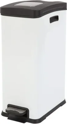 Produktbild von EKO - Rejoice Treteimer 30 Liter - Steel Plastic  - Weiß
