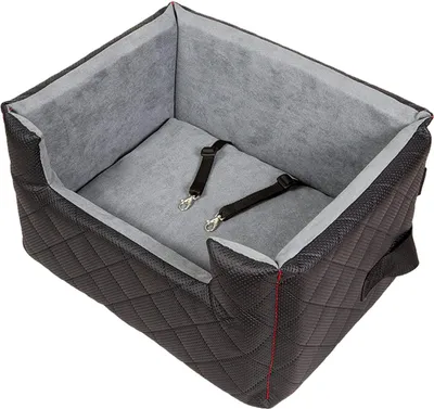 Produktbild von Autosedačka pro psy Koš do auta Autosedačka pro psy z umělé kůže Lux Black L
