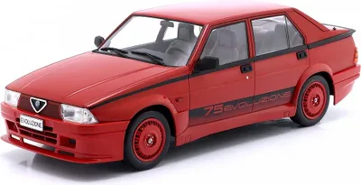 Zdjęcie produktu dla Alfa Romeo 75 Turbo Evoluzione czerwona/dekoracja MCG 1:18
