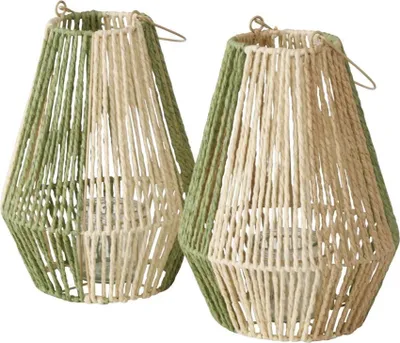 Imagen del producto de Lámpara de viento decorativa Boltze, color verde, vidrio Ravenna, 32 cm, ideal para crear ambiente