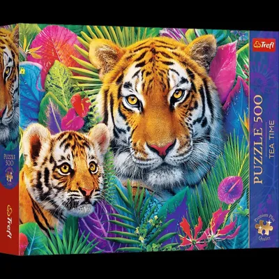 Produktbild von Puzzle Trefl 500 Teile Tiger Im Dschungel Premium Plus Qualität