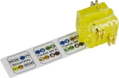 Produktbild von "preLink Abschlussbl. AWG22/24 gelb 1=10"